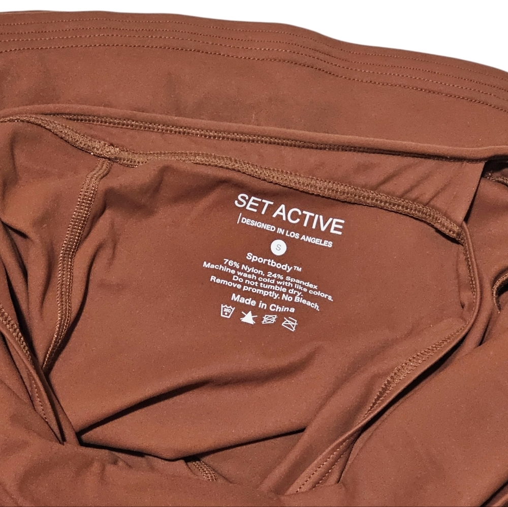 SET Active Sportbody Rust Brown Performance Skort Dress Size Small - Picture 3 of 13